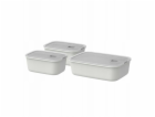 Mepal Sada tří nádob EasyClip 2.0 2x700ml + 1500ml bílá