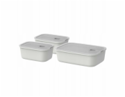 Mepal Sada tří nádob EasyClip 2.0 2x700ml + 1500ml bílá
