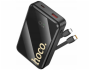 Hoco Powerbank 20000 mAh QC PD 22,5W s vestavěným USB-C a Lightning kabelem Q37A černá (HOCOACC273)