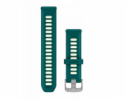 Garmin Silikonové rychloupínací zapínání 20mm, tyrkysově zelené/citronové