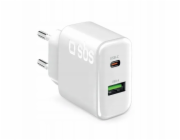 SBS Nabíječka 70W 1c + 1a bílá (LATR1A1CPD70WW)