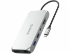 Orico XCR 12v1 USB-C stříbrná dokovací stanice/replikátor...