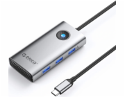 Orico PW11 6-v-1 USB-C stanice/replikátor, šedá (ORICO-PW11-6P-GY-EP)