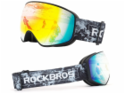 RockBros Lyžařské brýle SP284 - černá pískovaná obroučka,...