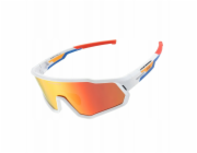 RockBros Cyklistické brýle SP383 Shining Warrior - matně bílý rám, polarizované červené čočky (5907769389573)