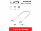 WG - Adaptér USB-C (male) na Lightning (female), bílá