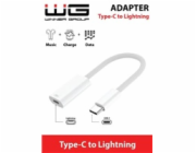 WG - Adaptér USB-C (male) na Lightning (female), bílá