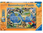 Ravensburger Puzzle 300 dílků Svět s divokými zvířaty (131730)