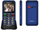 Mobiola GSM telefon MB700 modrý 2G se stolní nabíječkou p...