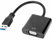 Quer USB adaptér KOM0984 USB-A - VGA černý (Quer)