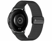 ForCell Řemínek pro Samsung Galaxy Watch F-Design FS11 magnetický ocelový 20 mm černý