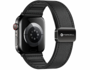 Řemínek pro Apple Watch Forcell F-Design FA21 Magnetický ekokůže 42 / 44 / 45 / 49 mm Černý