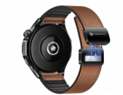 Řemínek pro Samsung Galaxy Watch Forcell F-Design FS20 magnetický ekokůže 20 mm hnědý