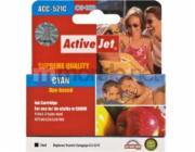 Activejet Inkoust ACC-521CN (náhradní inkoust Canon CLI-521C; Supreme; 10 ml; modrý)