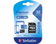 Verbatim microSDHC 32GB Class 10 UHS-I vc. adapteru