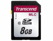 Transcend 8GB SDHC (Class 10) MLC průmyslová paměťová karta (bez adaptéru], 20MB/s R, 16MB/s W