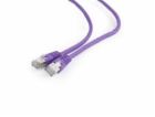 GEMBIRD kabel patchcord CAT6 stíněný FTP 0,5m, fialový