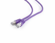 GEMBIRD kabel patchcord CAT6 stíněný FTP 0,5m, fialový