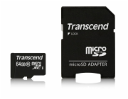 Transcend 64GB microSDXC (Class 10) paměťová karta (s adaptérem)