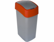 CURVER Flip Bin Odpadkový koš Stříbrná/červená 45l