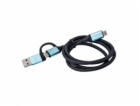 i-tec USB-C kabel na USB-C s integrovaným USB 3.0 Adaptérem