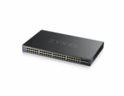 ZYXEL GS2220-50HP Zyxel GS2220-50HP,EU region,48-port GbE L2 PoE Switch with GbE Uplink (1 year NCC Pro pack license bundled)