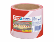 tesa® SIGNAL páska, 80 mm, výstražná páska, červená/bílá, L-100 m