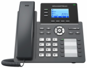 Grandstream GRP2604 SIP telefon, 2,48" LCD podsv. displej, 6 SIP účty,10BLF tl., 2x1Gbit porty
