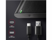 AXAGON EE25-A6C, USB-C 3.2 Gen 1 - SATA 6G 2.5" kovový RAW box, bezšroubkový