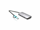 i-tec USB 3.0 USB-C/Thunderbolt 3x Display Metal Nano Doc...