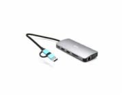 i-tec USB 3.0 USB-C/Thunderbolt 3x Display Metal Nano Dock with LAN, PD 100 W