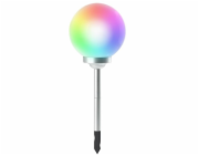Lampa solární koule RAINBOW 30 cm 4 barevné LED