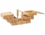 Box na šití rozkládací 60x19x18 cm dřevo