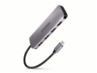 AXAGON HMC-HCR3A, USB 3.2 Gen 1 hub, porty 3x USB-A, HDMI...