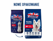 BUTCHER S Natural&Healthy with beef - suché krmivo pro psy - 10 kg