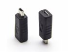 PremiumCord USB redukce USB2.0 Micro B - USB2.0 Mini 5PIN...