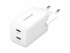 Intenso Power Adapter W40CC GaN  white 2x USB-C 40W