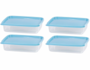 MagicHome Lunchbox, obdélníkový, sada 4 kusů, 1000 ml, 21,5x15,5x5,5 cm