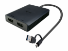 i-tec USB-A/USB-C Dual 4K HDMI Video Adapter