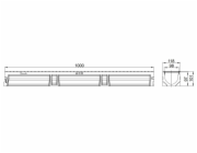 Drenážní žlab s trubkou O 110 mm, A15 Aco Euroline, 1 m