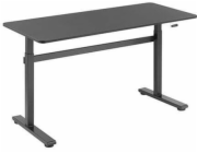 Výškově nastavitelný stůl Up Up - Loki, 1400x600mm, černý