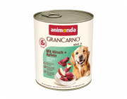 ANIMONDA GranCarno Adult Deer and apple - mokré krmivo pro psy - 800g
