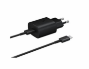 Samsung síťová nabíječka EP-TA800EBE + kabe EP-DG980BBE USB-C, 25W, černá, (bulk)