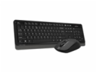 A4tech Set klávesnice+myš FG1012, Bezdrátový, US, černá