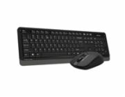 A4tech Set klávesnice+myš FG1012, Bezdrátový, US, černá