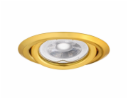 Kanlux Argus II vestavná lampa, 10W, GU10, zlatá