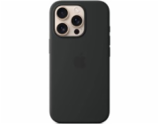 iPhone 16 Pro Silicone Case with MS - Black