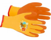 Rukavice pracovní dětské Strend Pro Daisy oranžové vel. 5