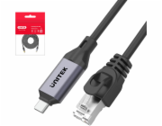 Unitek Ethernet RJ-45 LAN kabel, patchcord kat. 8 (S/FTP), síťový kabel 5 m