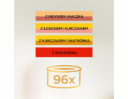 PURINA GOURMET GOLD Kousky v omáčce Mix 4 Flavors Box - mokré krmivo pro kočky - 96x85g